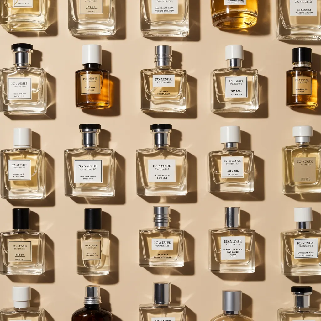Composition en vue de dessus des différentes concentrations et formats du parfum L'Homme Idéal Guerlain