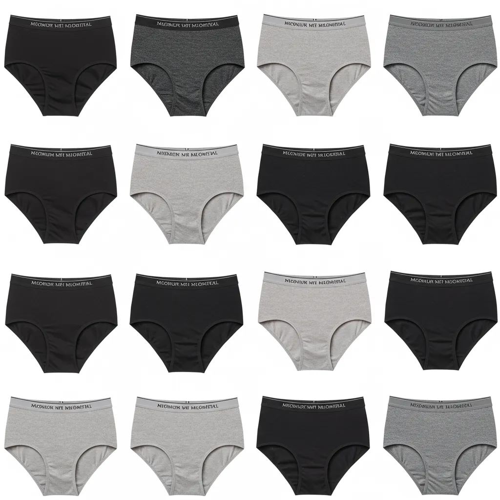Gamme complète de sous-vêtements en micromodal premium avec variété de couleurs et de styles