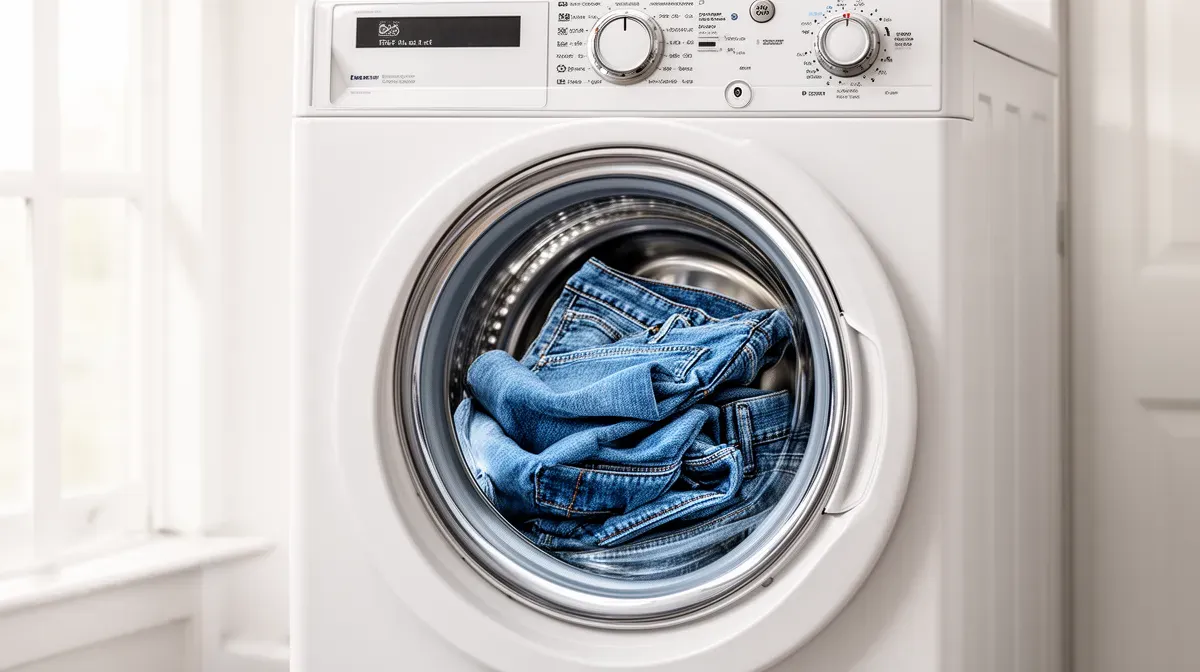 Jean dans une machine à laver à 60°C